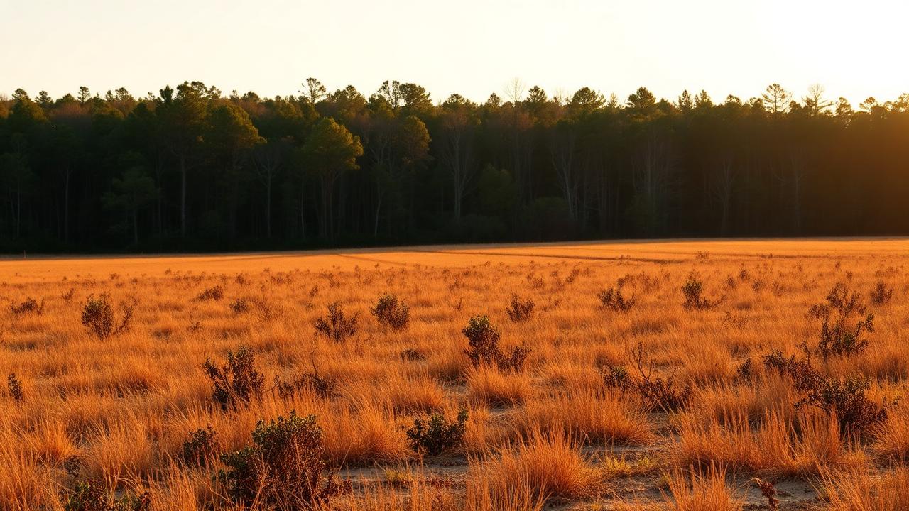 Wooded acreage in Alabama forests