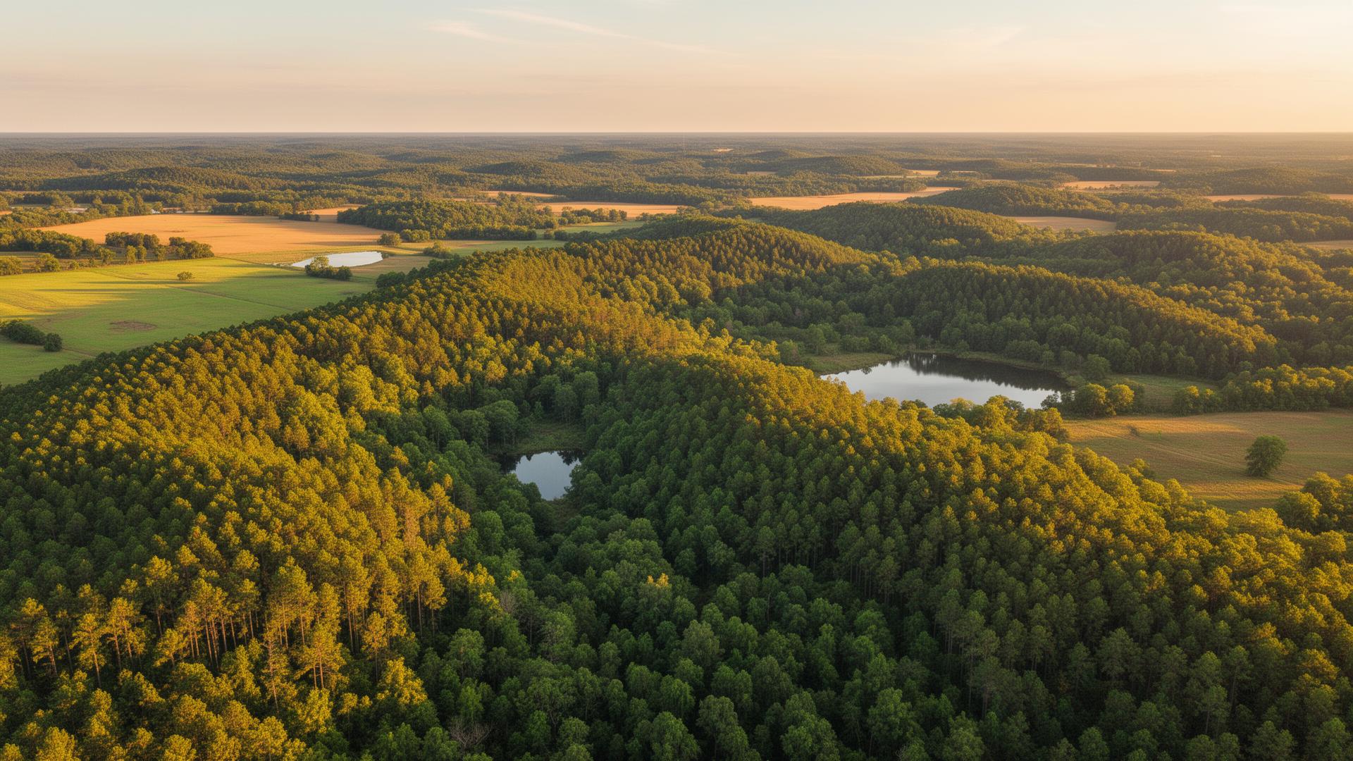 Anderson County Texas piney woods landscape