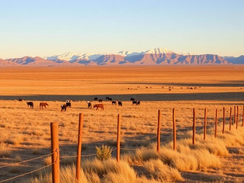 Ranch land in Apache County Arizona with White Mountains