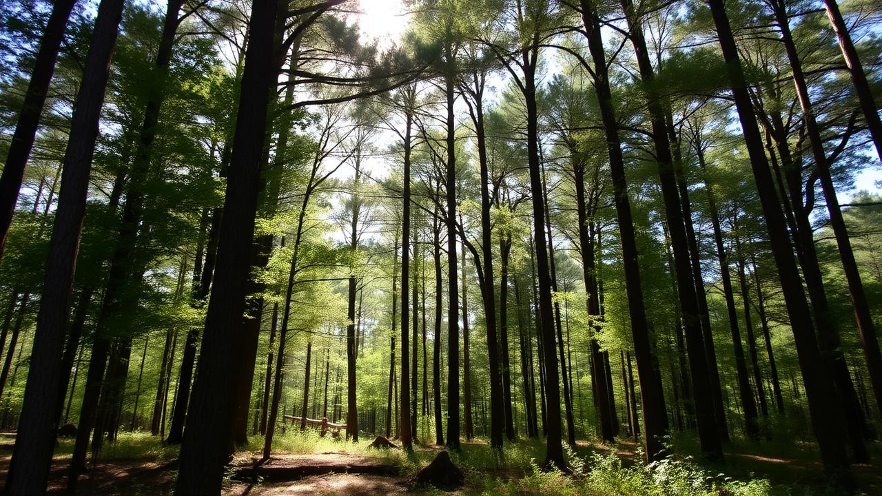 Longleaf pine forest in Butler County Alabama