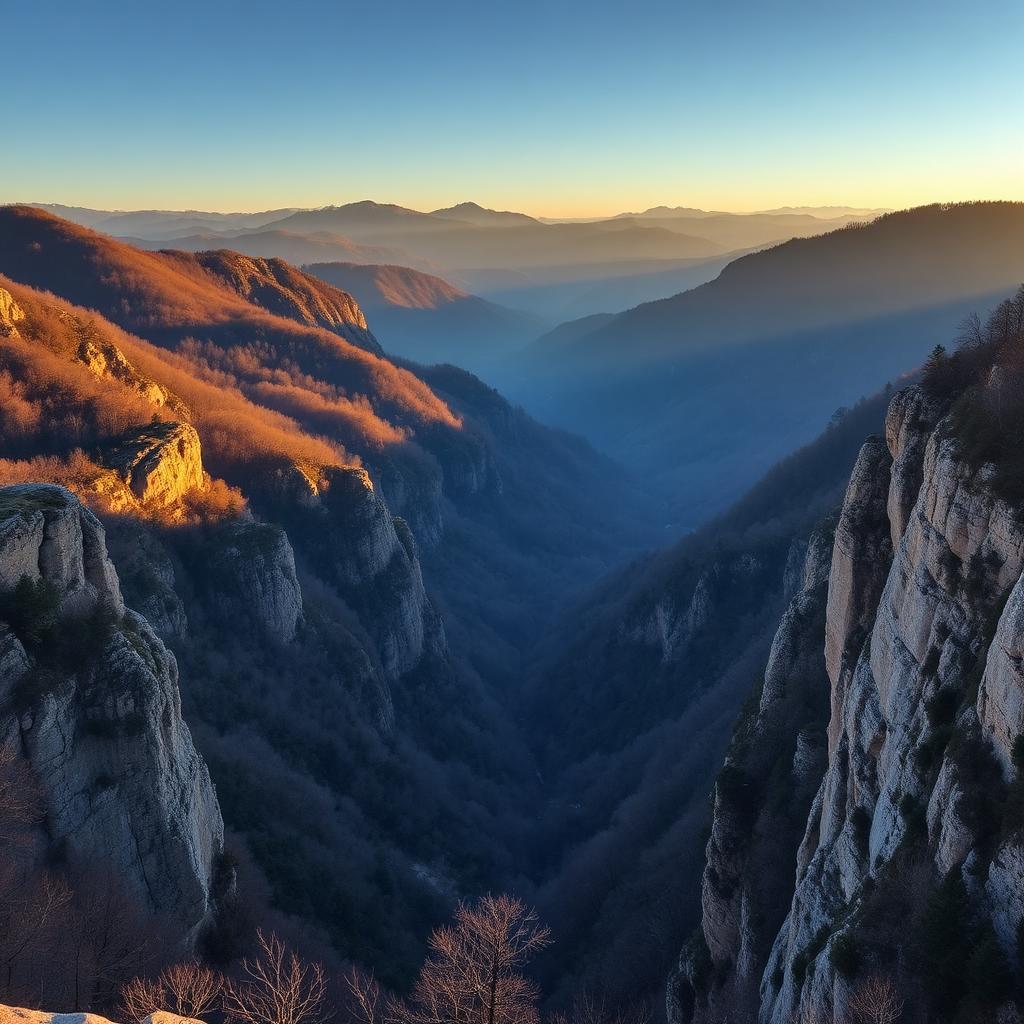 Dramatic Cumberland Gap mountain pass in Campbell County, Tennessee