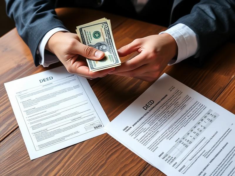 Cash land transaction with deed documents