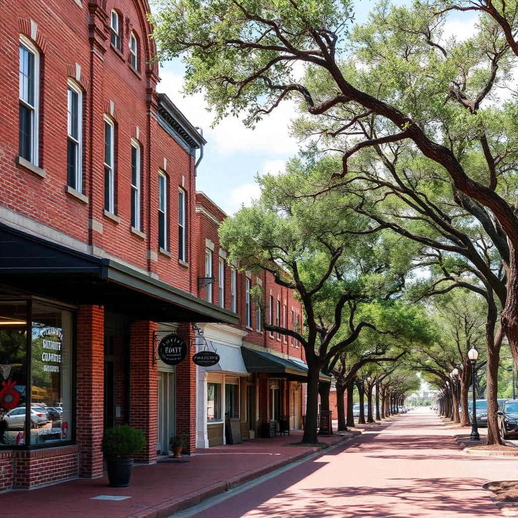 Historic downtown Jacksonville, Cherokee County Texas