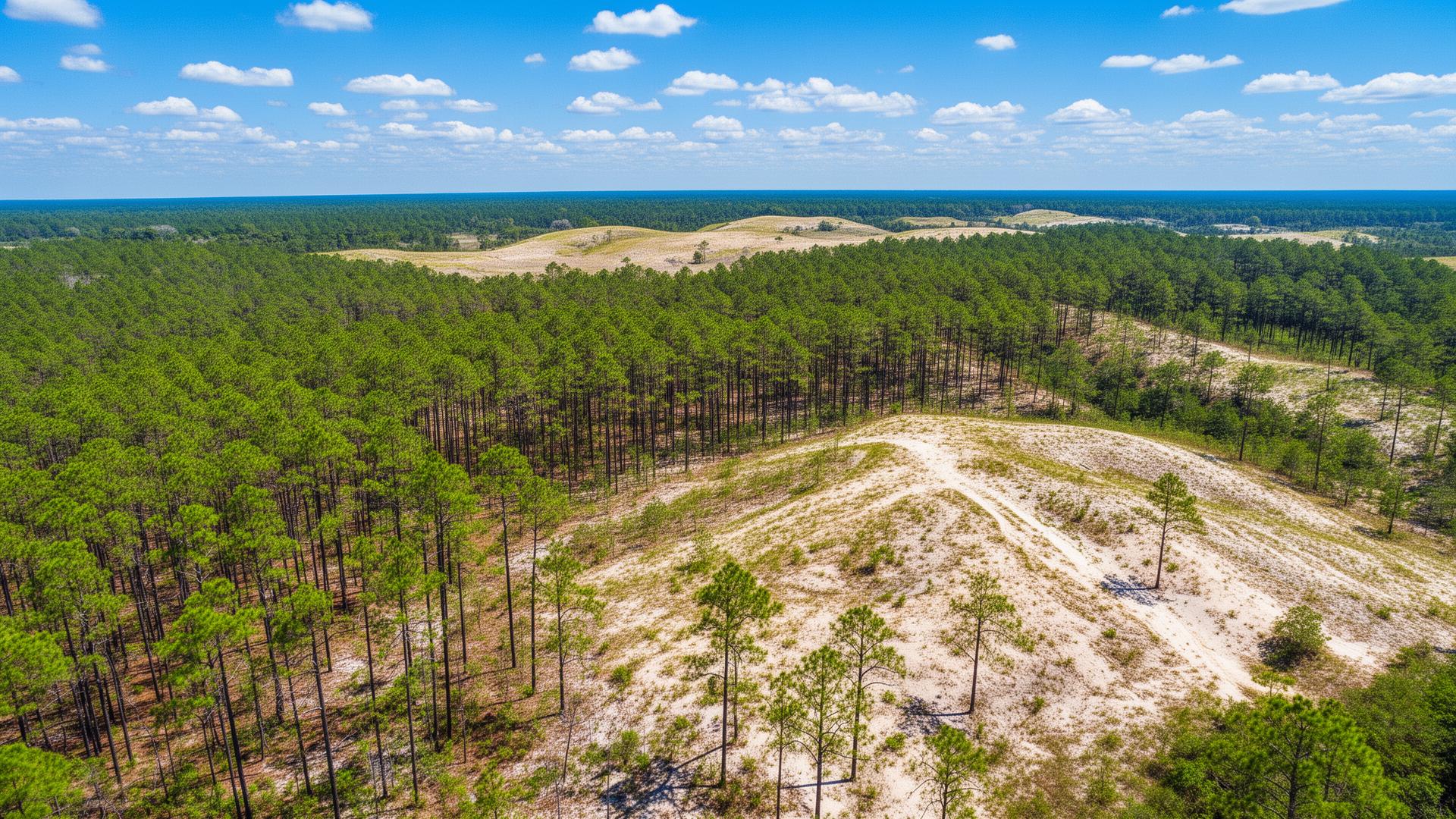 Chesterfield County South Carolina sandhills landscape