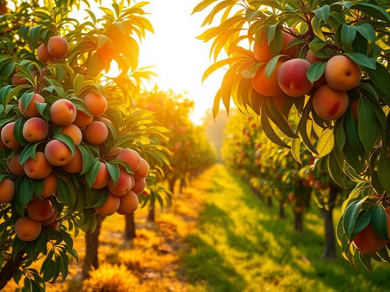 Peach orchards in Chilton County Alabama