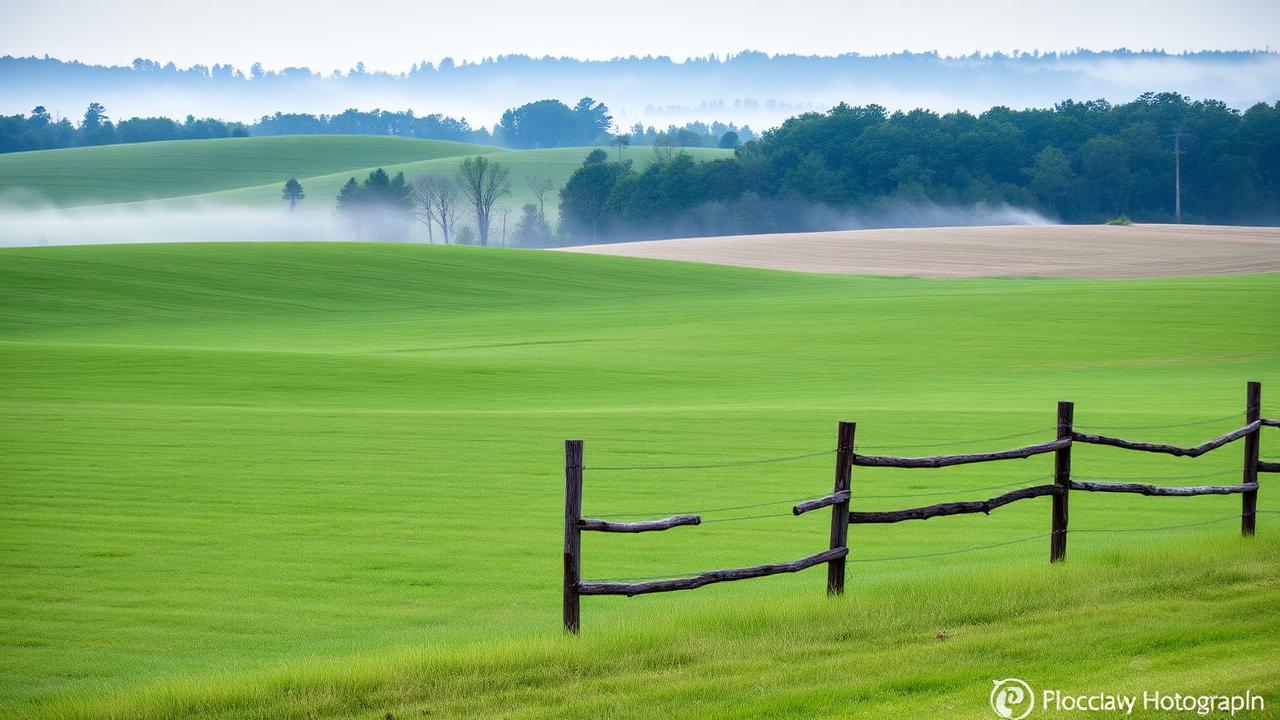 Open pastureland in Choctaw County Alabama