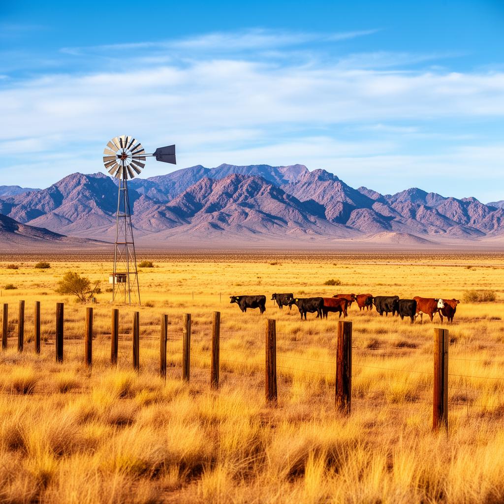 Arizona high desert ranchland in Cochise County