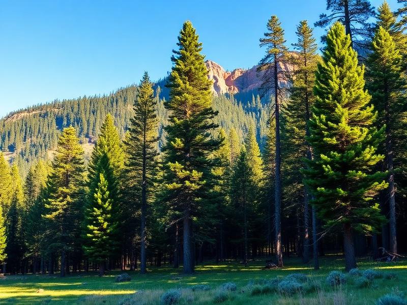 Ponderosa pine forest near Flagstaff Arizona