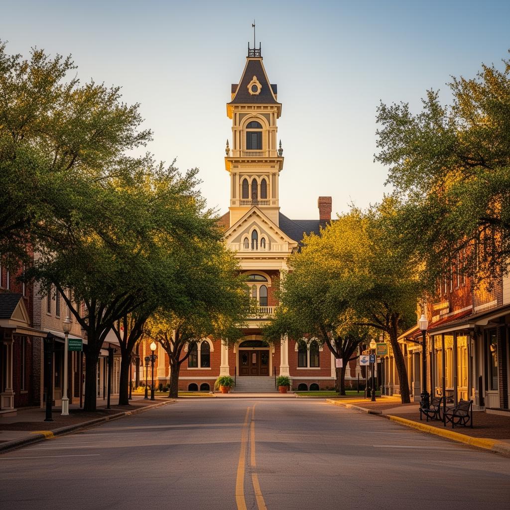 Historic downtown Gainesville Texas courthouse