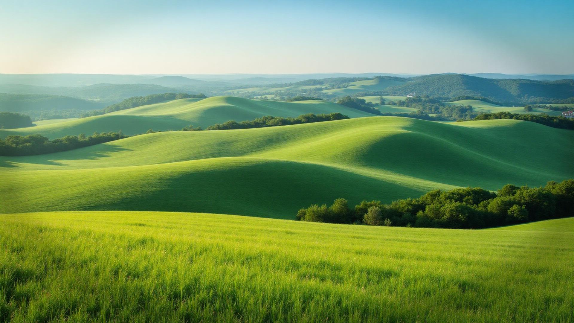 Rolling farmland in Cullman County, Alabama