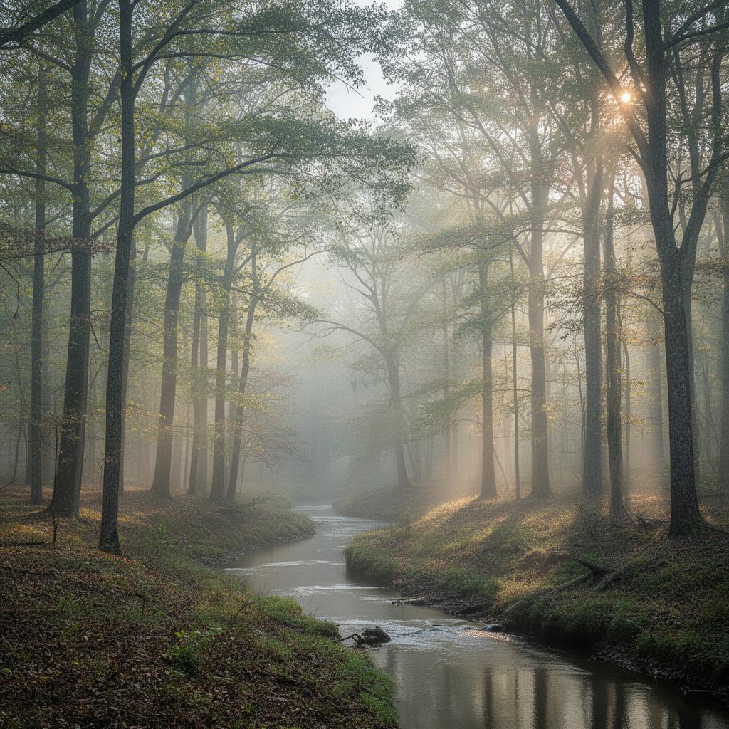 Wooded acreage with creek in Dickson County, Tennessee