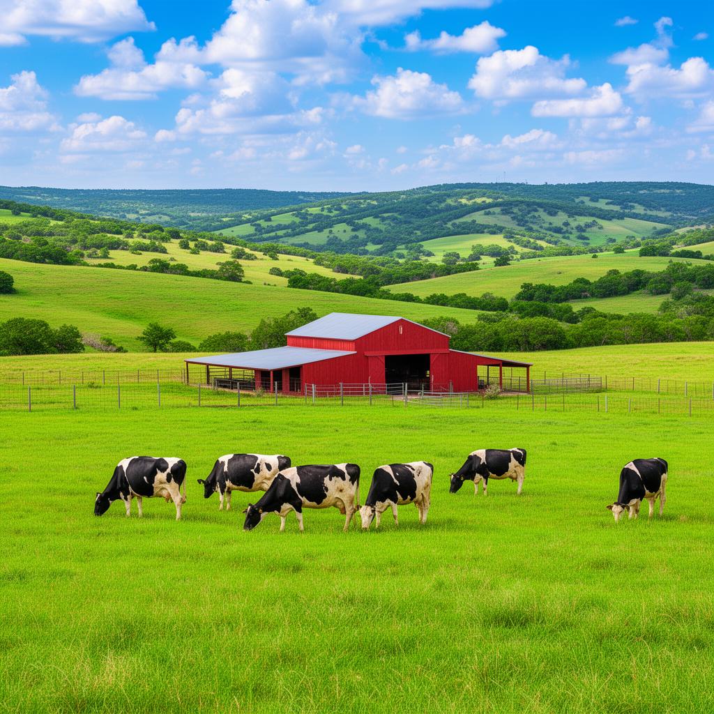 Erath County dairy farm with cattle