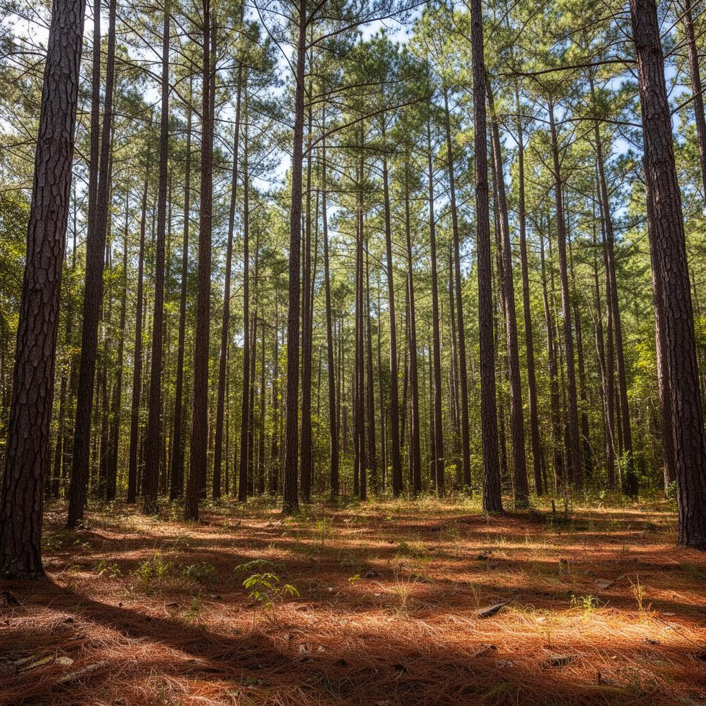 Georgia pine forest land in Fayette County