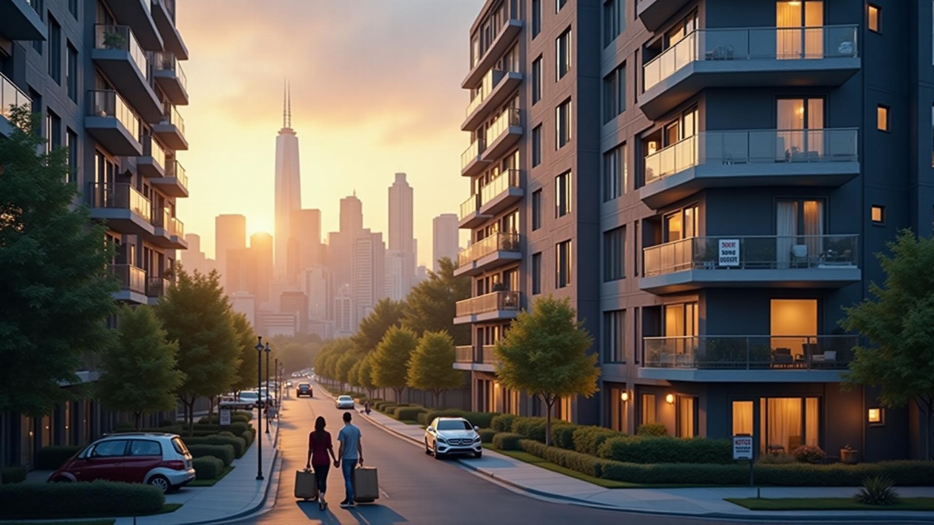 Urban apartment buildings affected by foreign investment and evictions