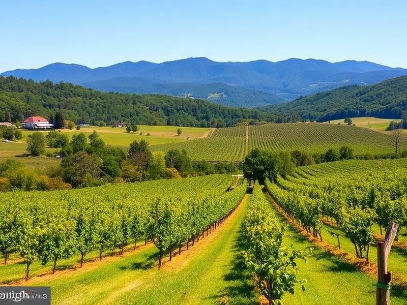 Shenandoah Valley agricultural land with mountain views