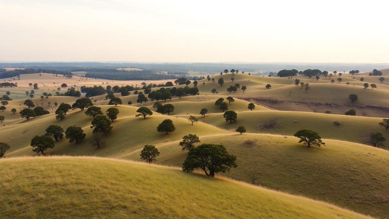 Rolling terrain in Gregg County perfect for development
