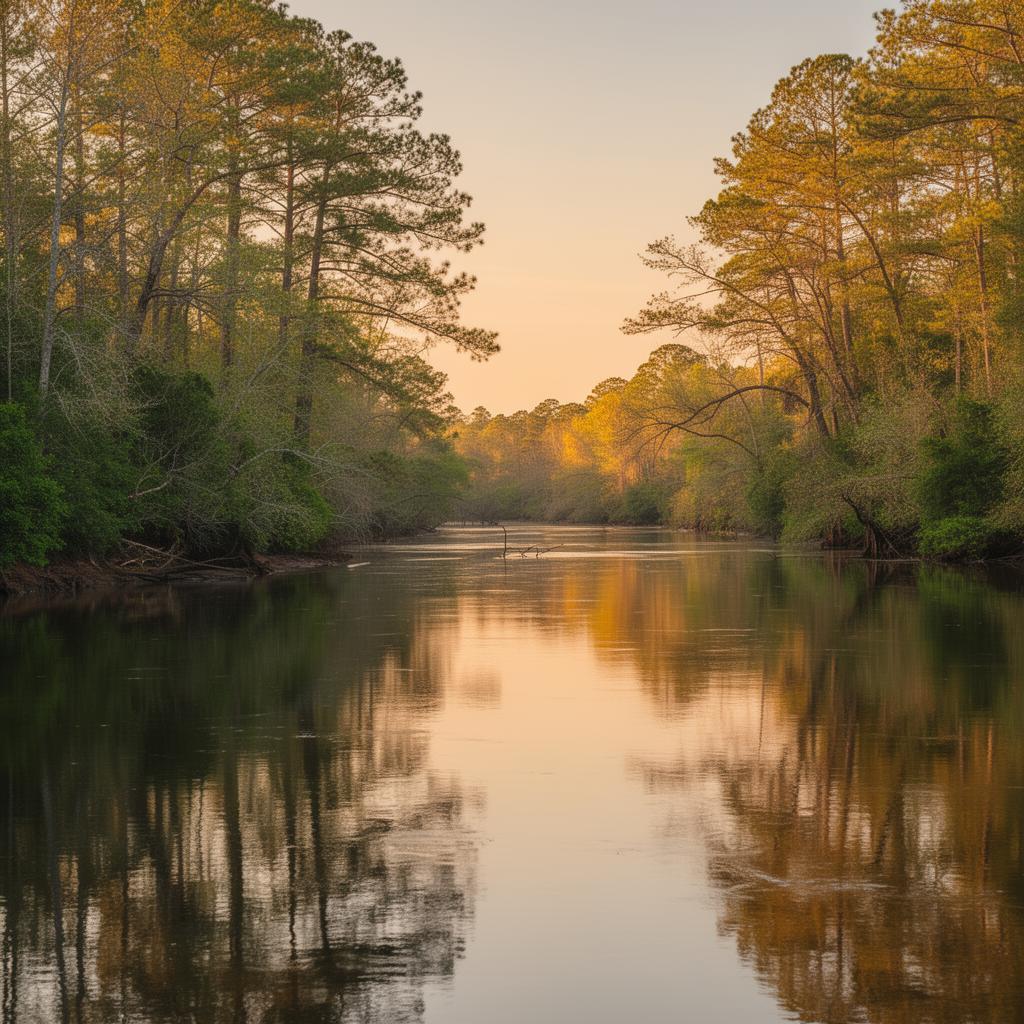 Cape Fear River scenic view in Harnett County