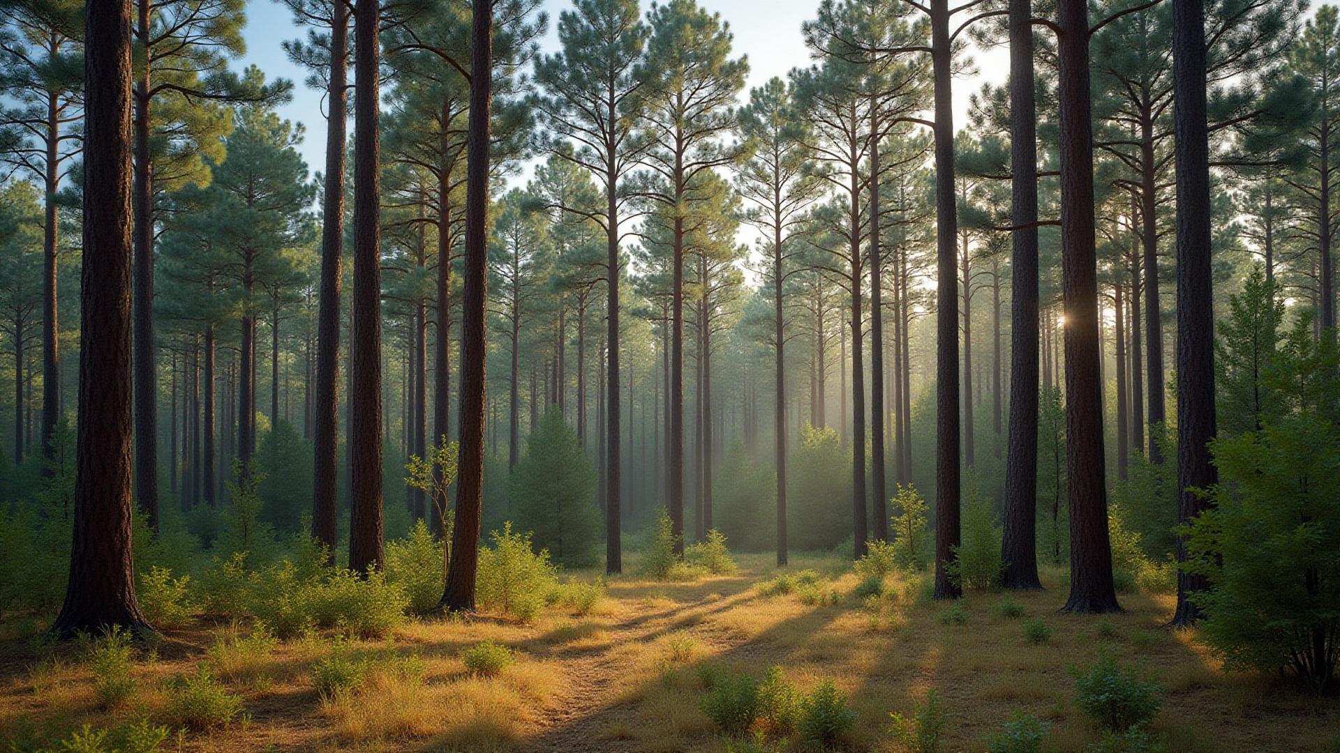 Piney woods timberland in Henderson County Texas
