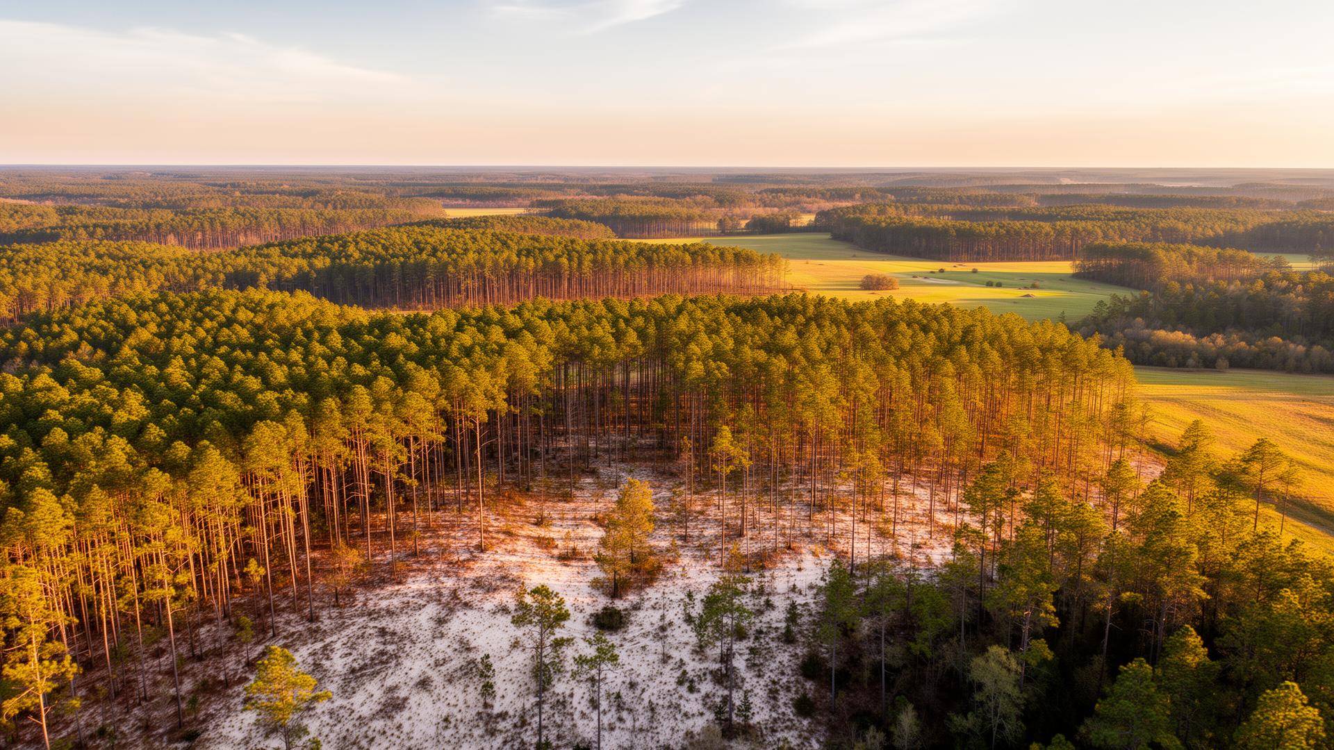 Sandhills pine forest in Hoke County, North Carolina