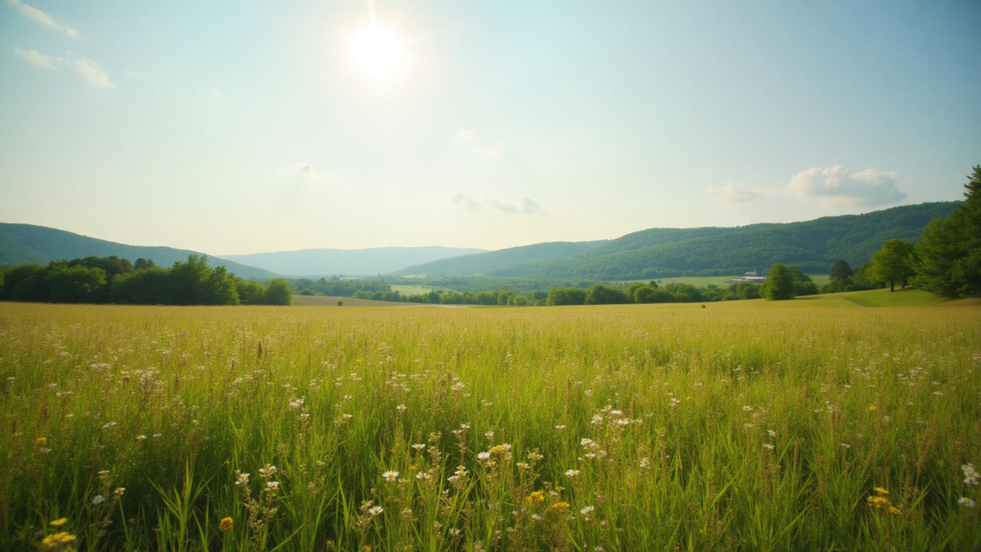 Open farmland in Howard County Maryland