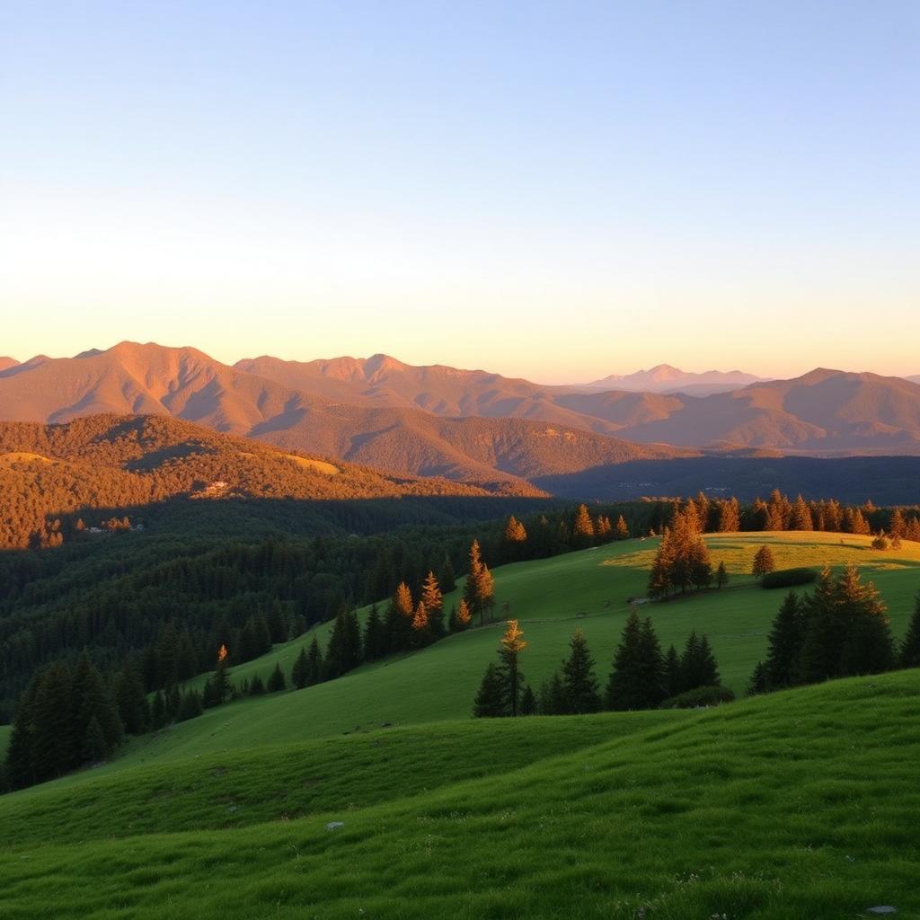 Cashiers North Carolina mountain highlands with pristine meadows