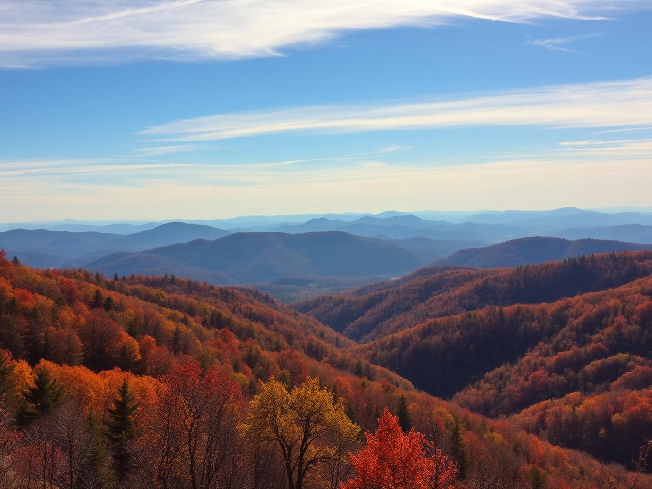 Mountain views in Jefferson County Alabama