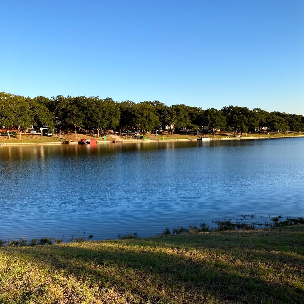 Lake Pat Cleburne recreational area in Johnson County, Texas