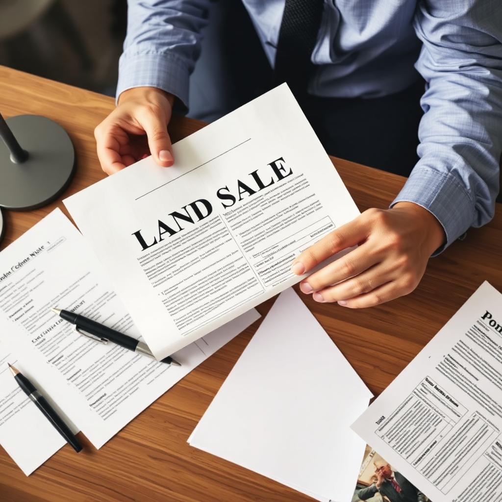 Land sale documents and closing paperwork