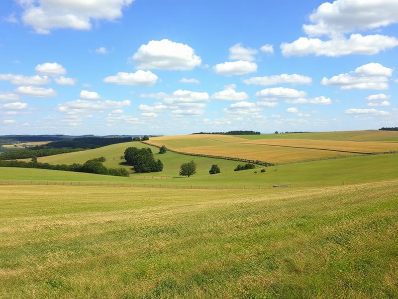 Pastureland and farmland in Lee County Alabama