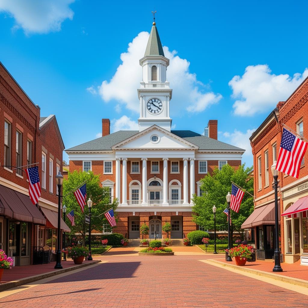 Historic Fayetteville town square