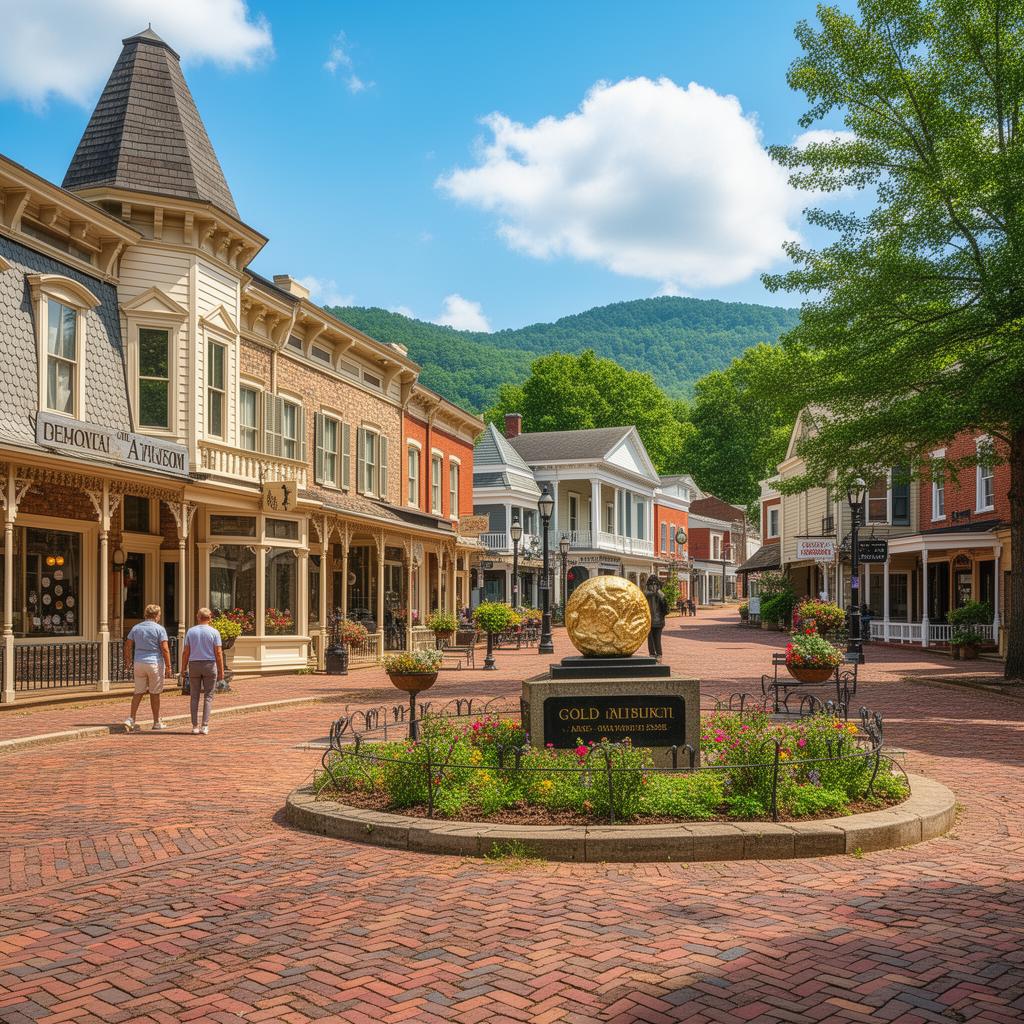 Historic downtown Dahlonega Georgia town square