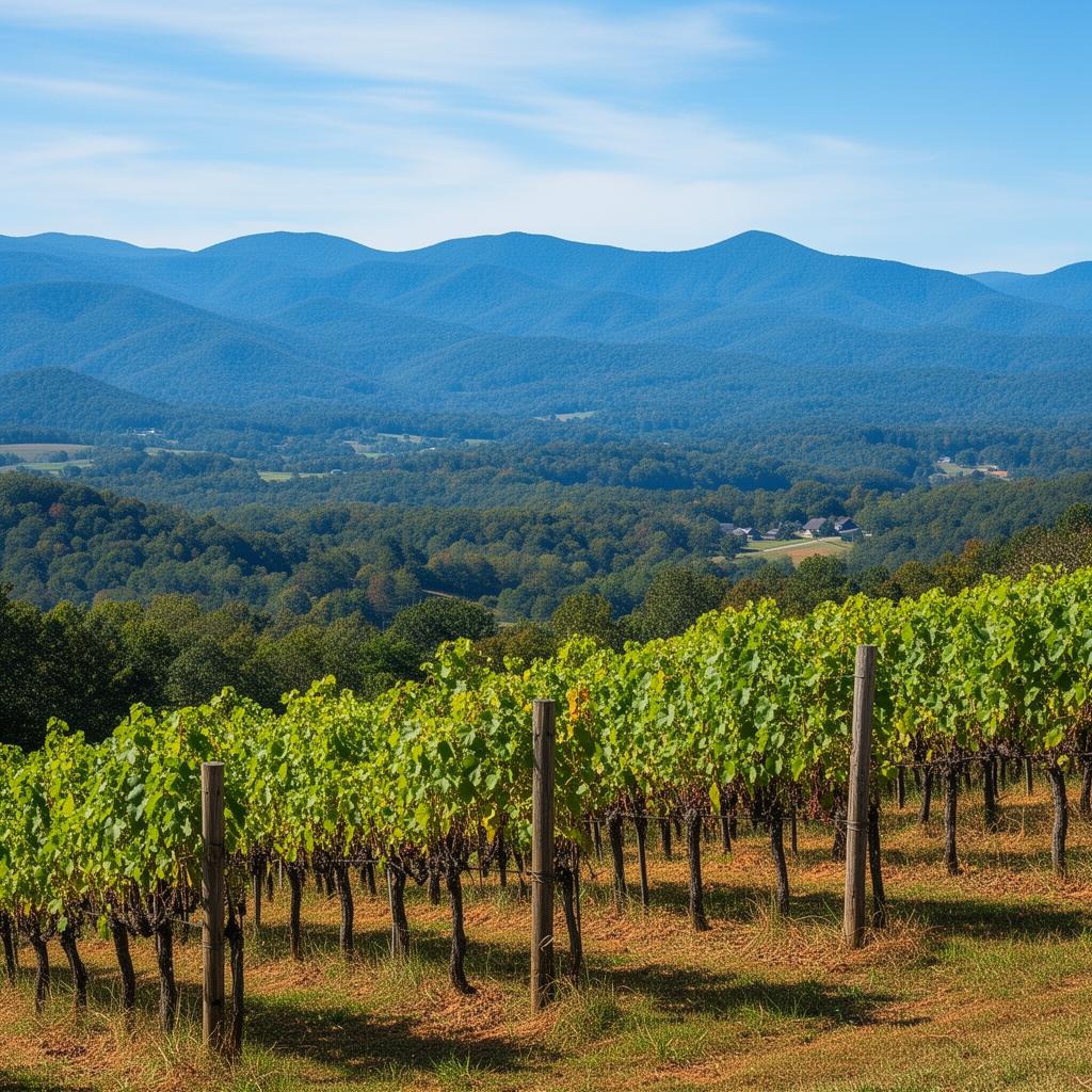 Lumpkin County Georgia wine country vineyards