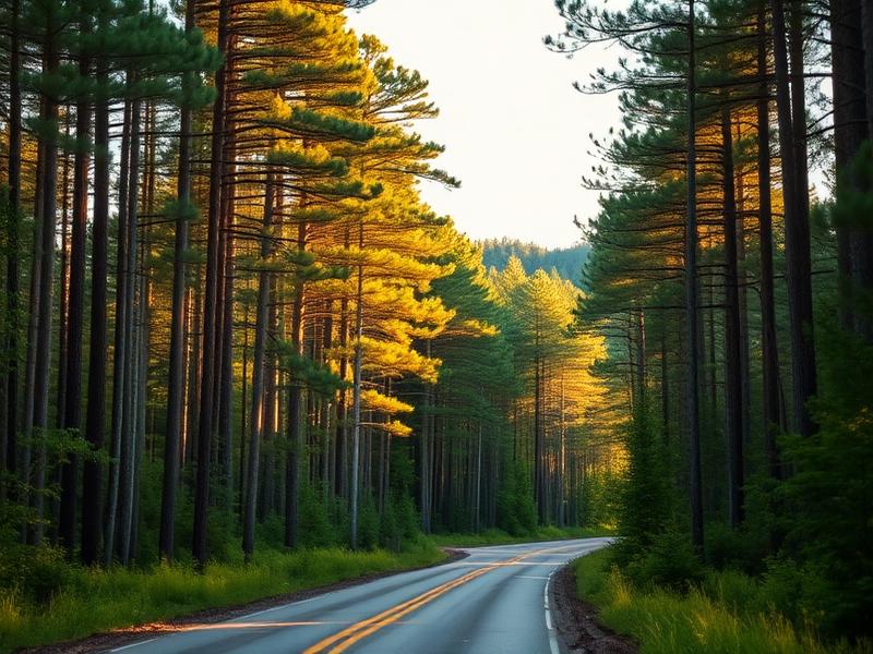 Timber land and pine forests in Miller County Arkansas