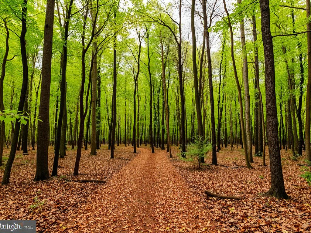 Wooded land in Montgomery County, Maryland