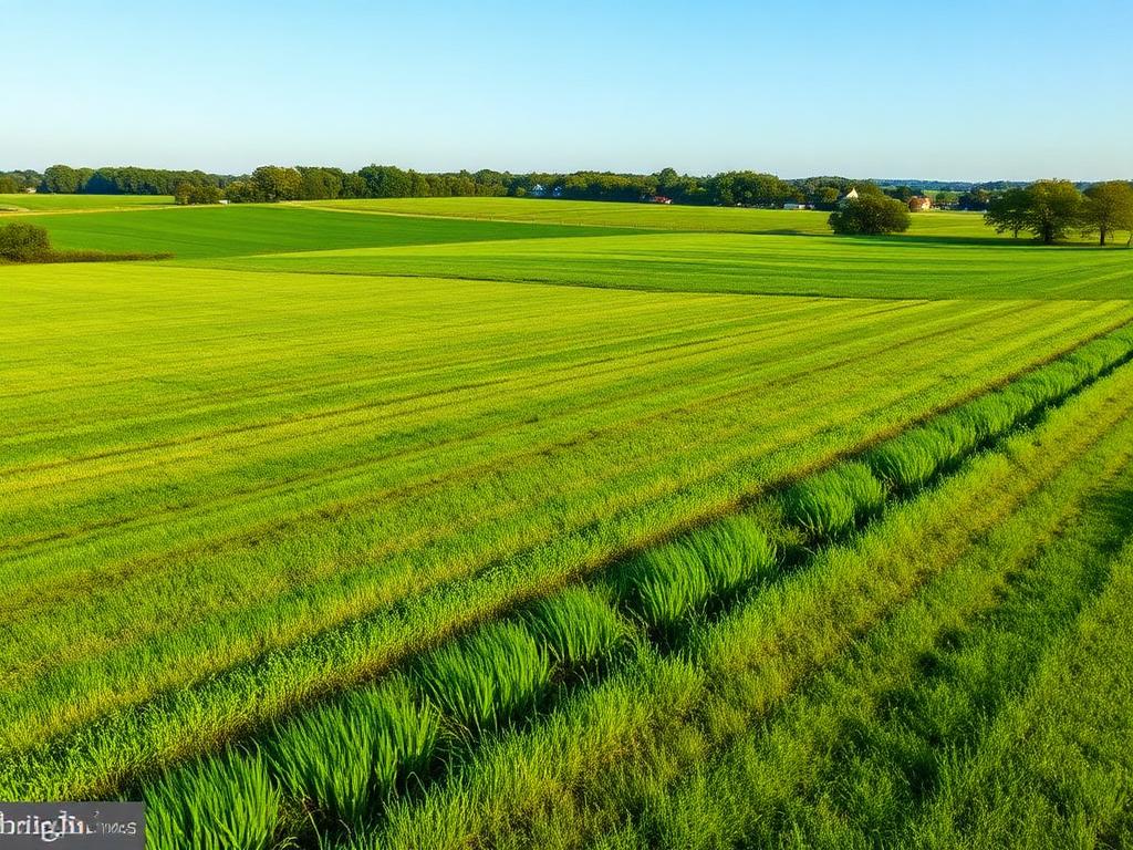 Open pasture land in Montgomery County, Maryland