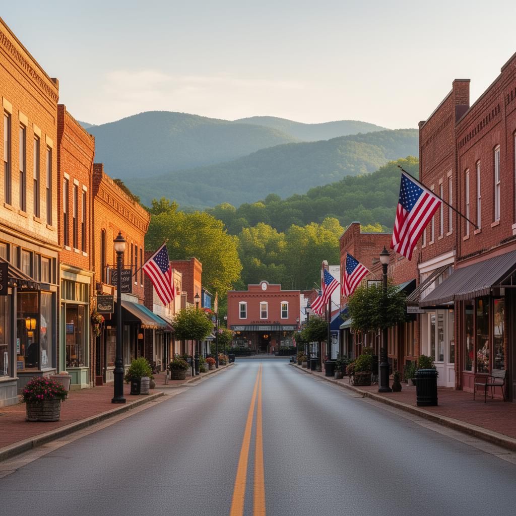 Historic downtown Chatsworth, Georgia