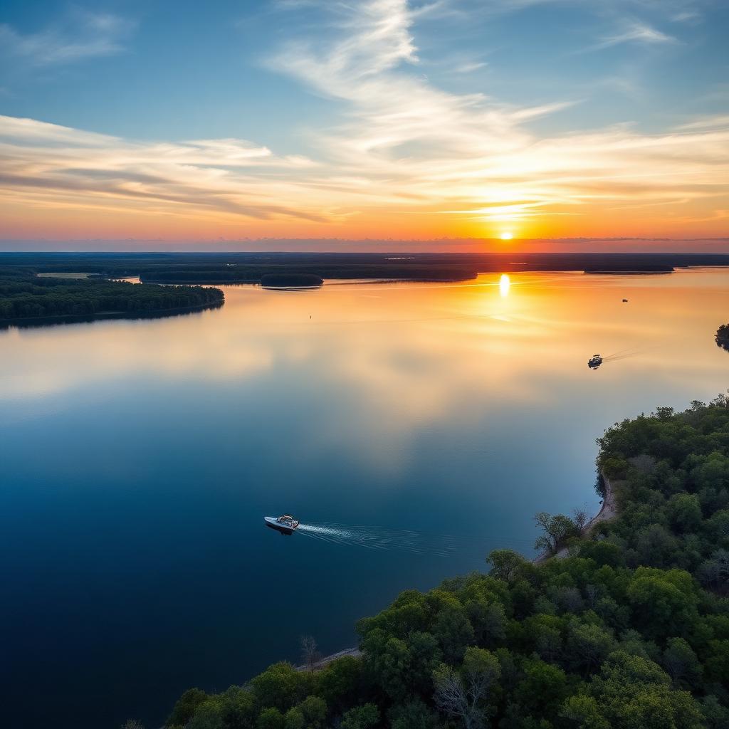 Richland Chambers Lake in Navarro County