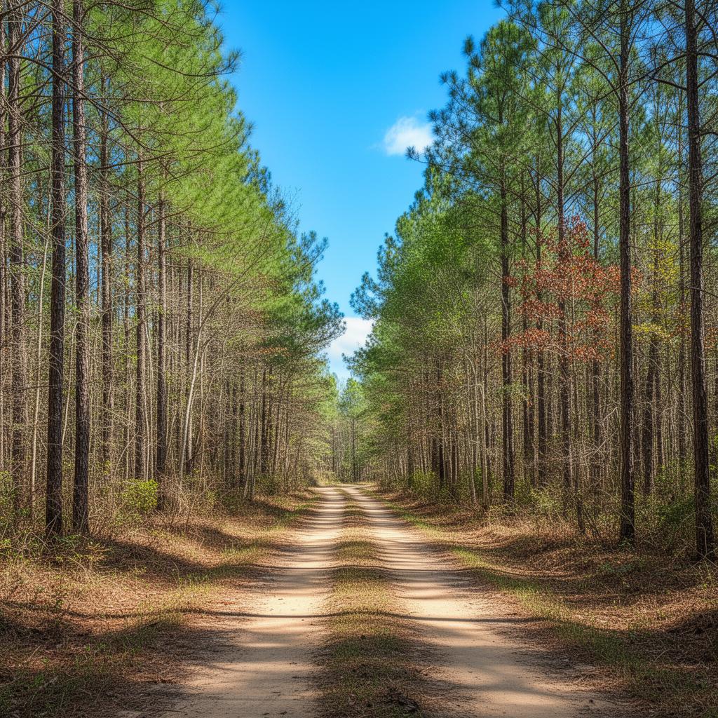 Wooded land in Newberry County, South Carolina