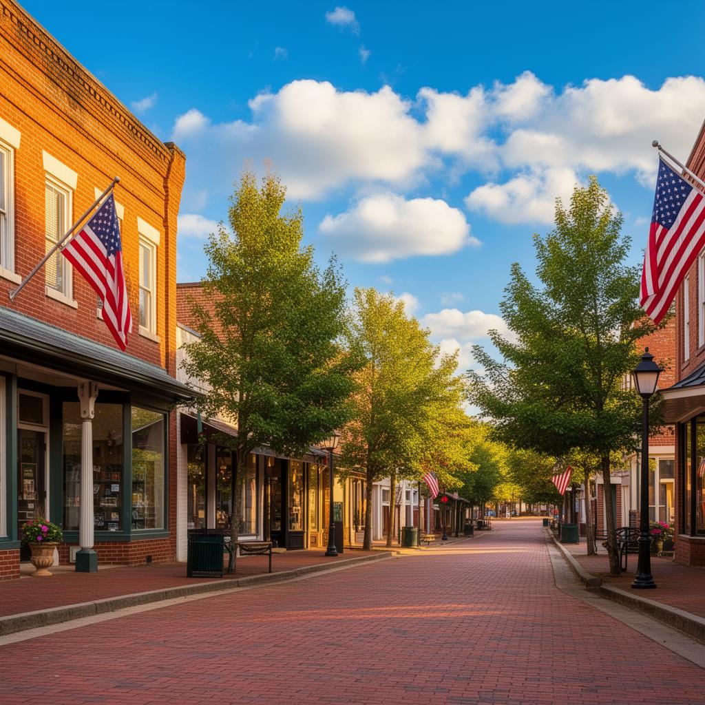 Historic downtown Watkinsville, Georgia