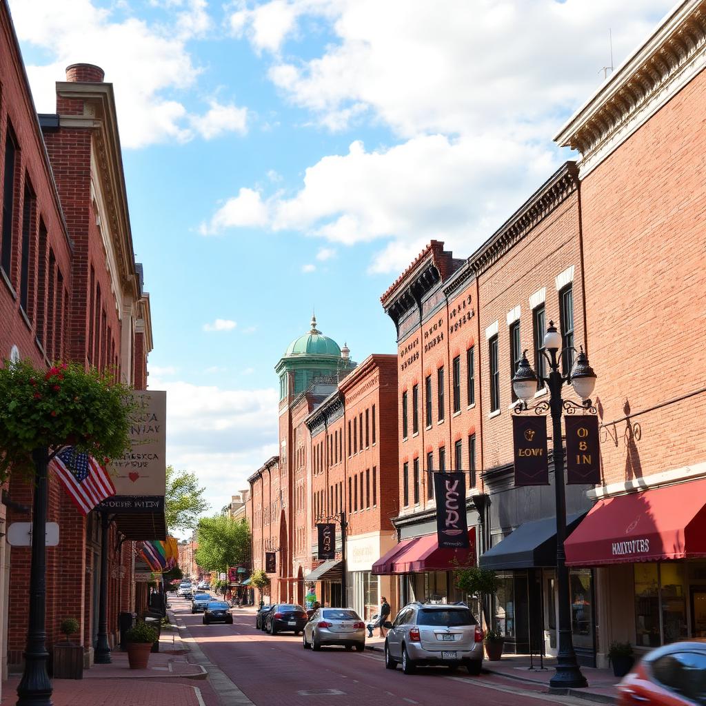 Historic downtown Roxboro, North Carolina