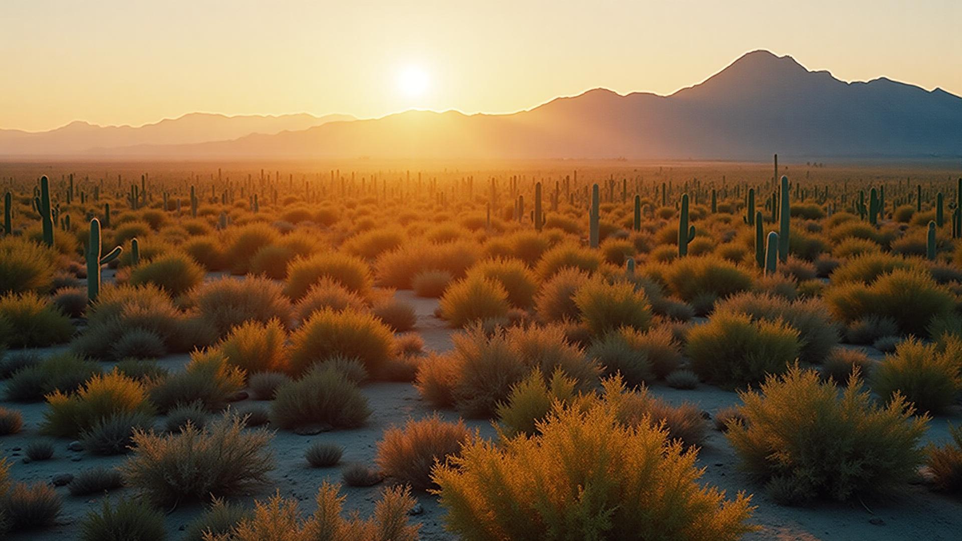 Pinal County Arizona Sonoran Desert landscape with saguaro cacti