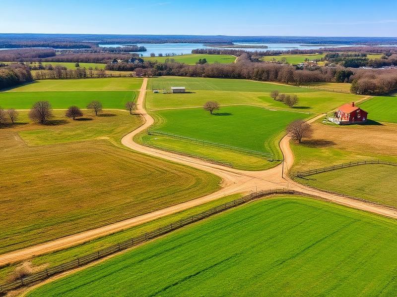 Farmland near Lake Dardanelle in Pope County