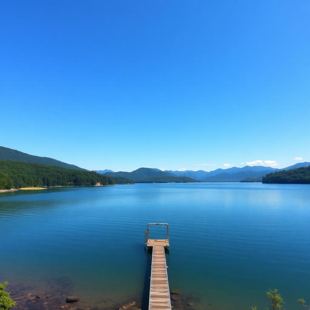 Claytor Lake Virginia scenic view with Appalachian mountain backdrop