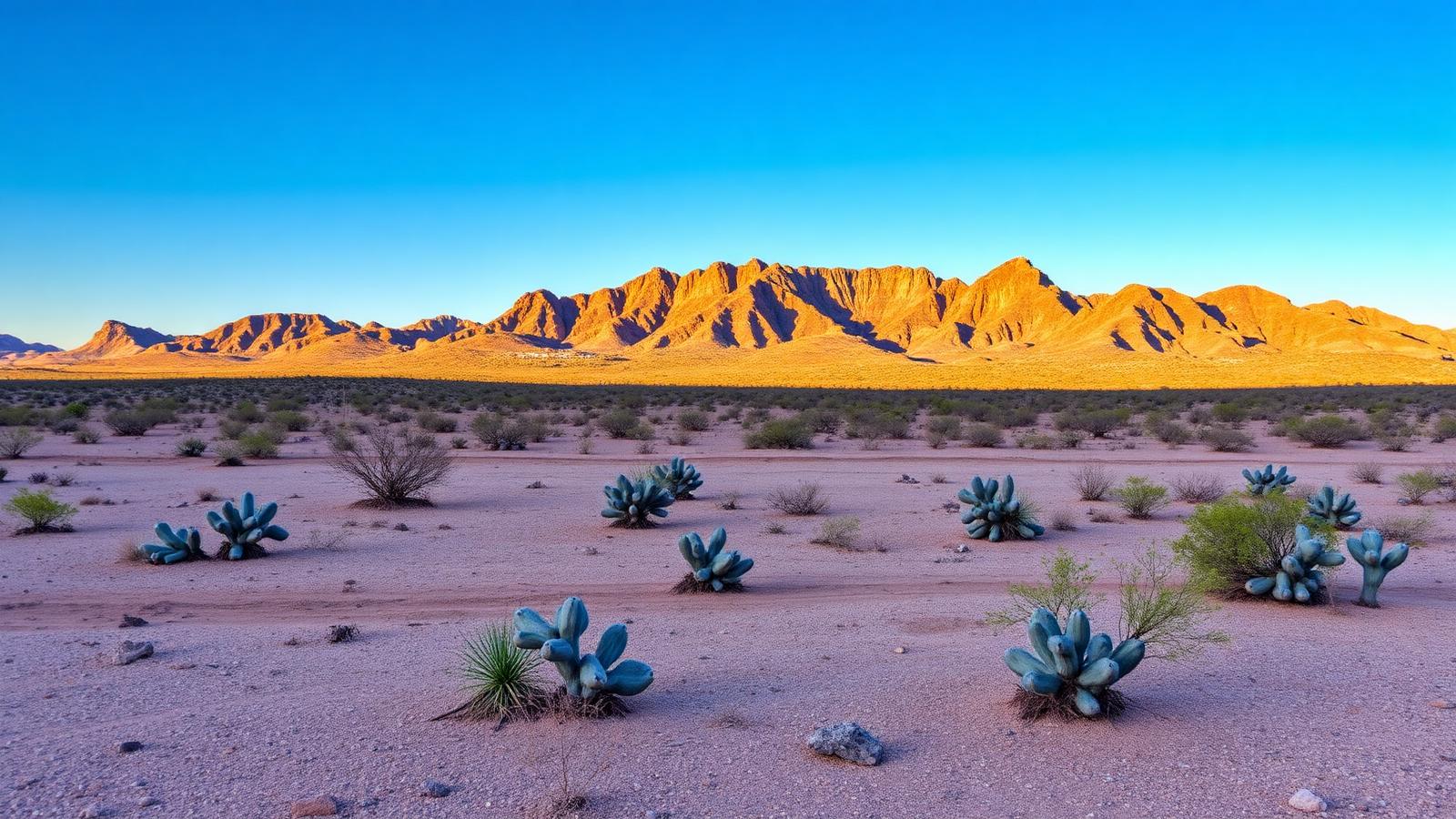Desert land in Queen Creek with mountain views
