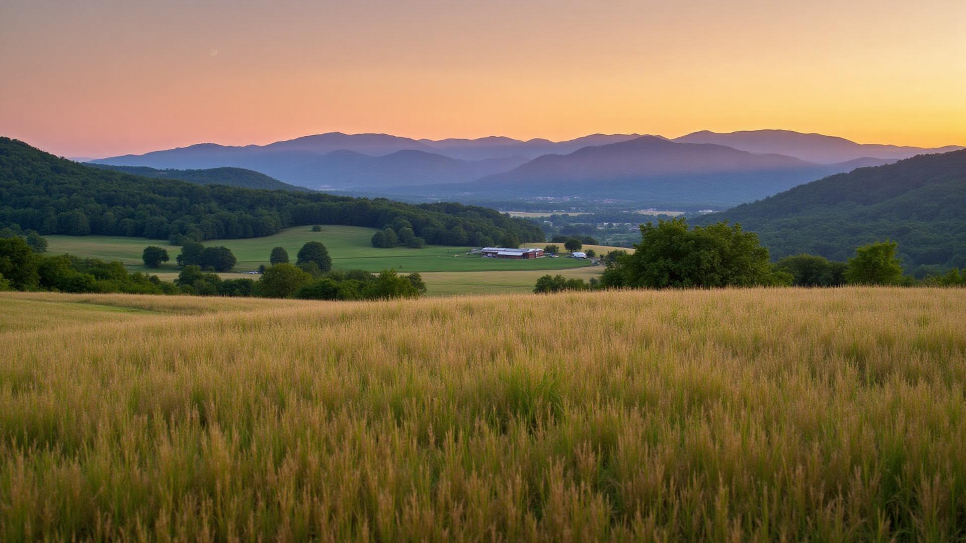 Shenandoah Valley farmland in Rockingham County