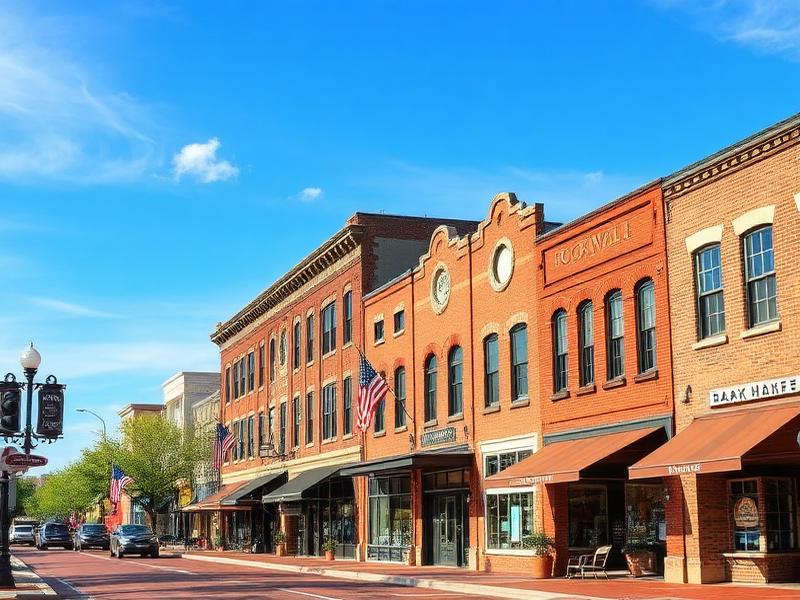 Historic downtown Rockwall Texas