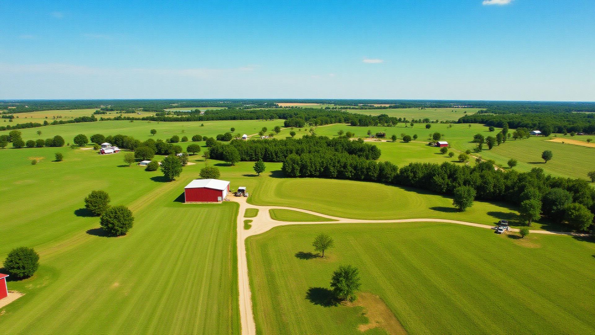 Rogers County Oklahoma farmland with rolling pastures