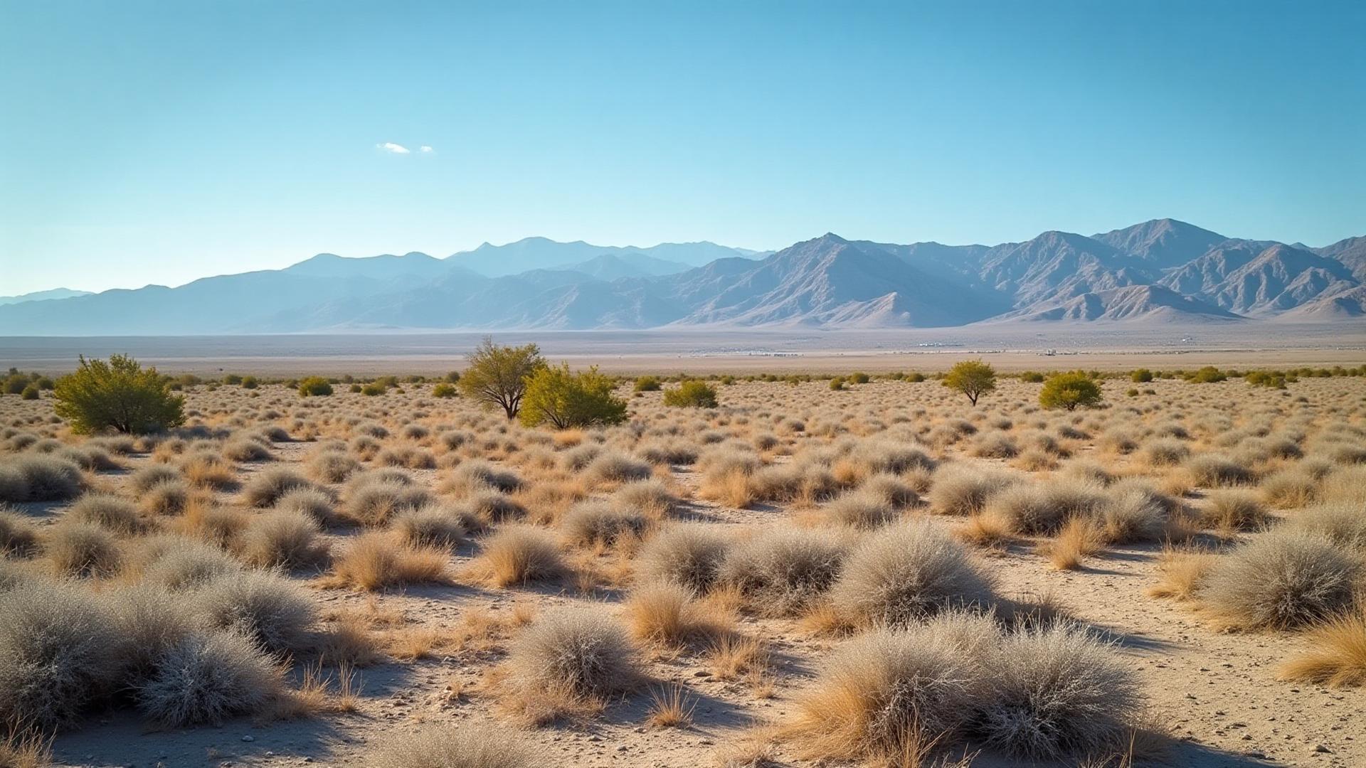 Vacant land in San Bernardino County with mountain views