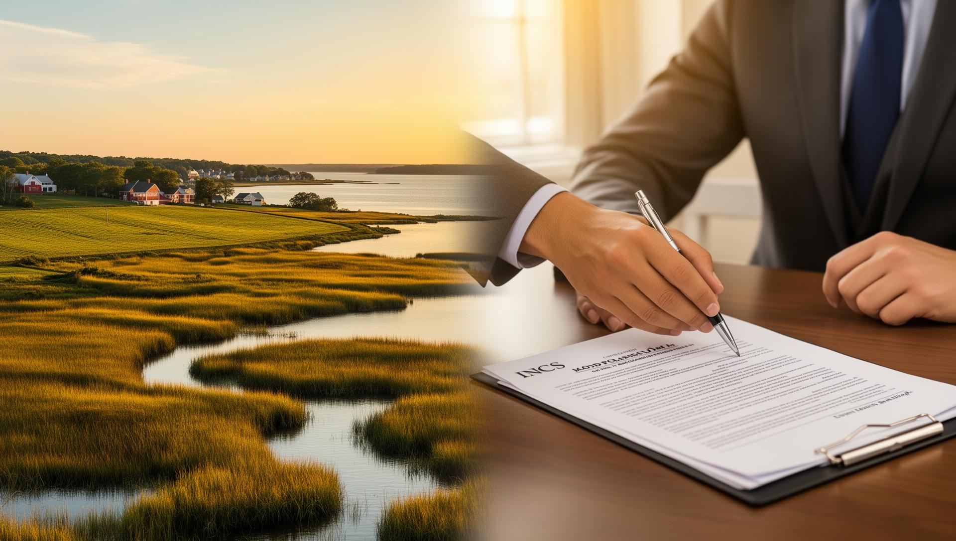 Maryland Chesapeake Bay farmland and land sale closing documents