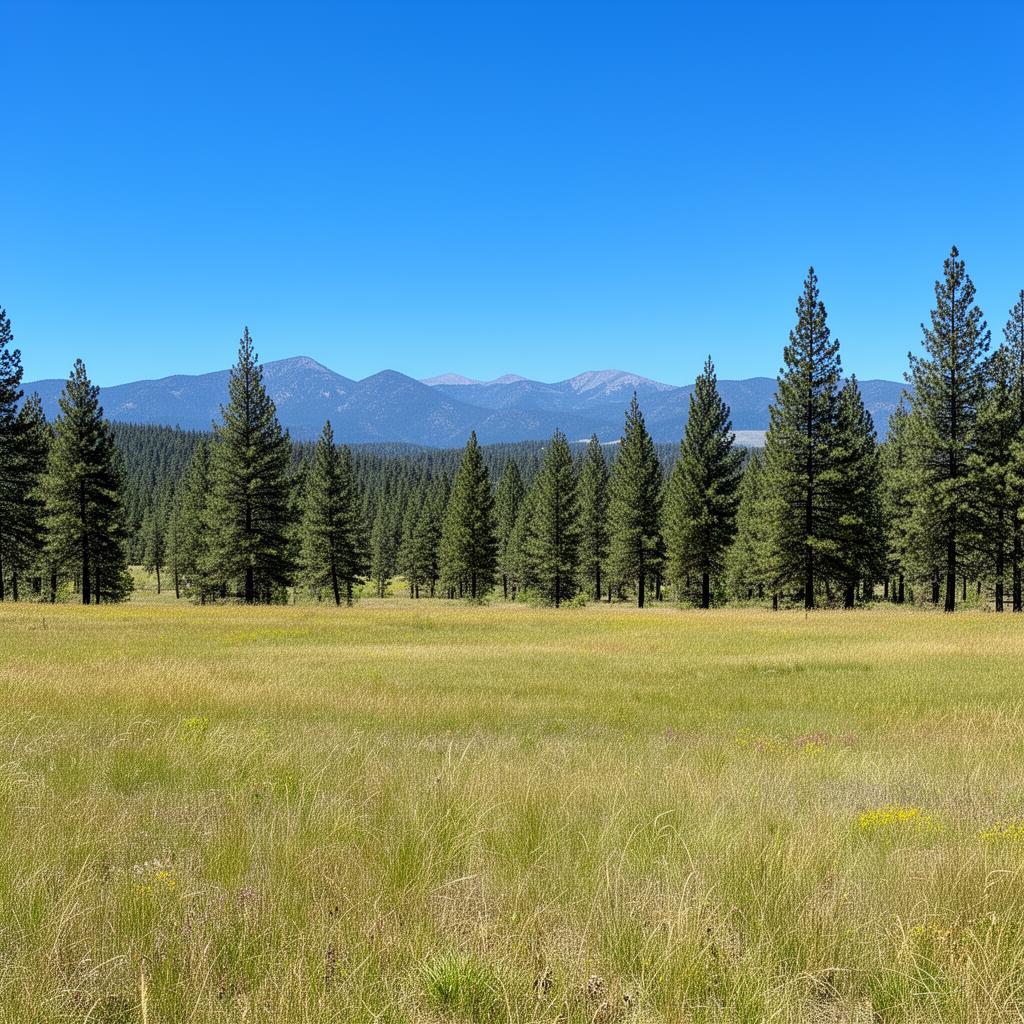 Open meadow land for sale in Shasta County California with mountain views